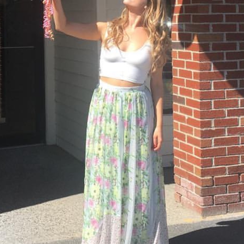 French Connection, floral maxi skirt